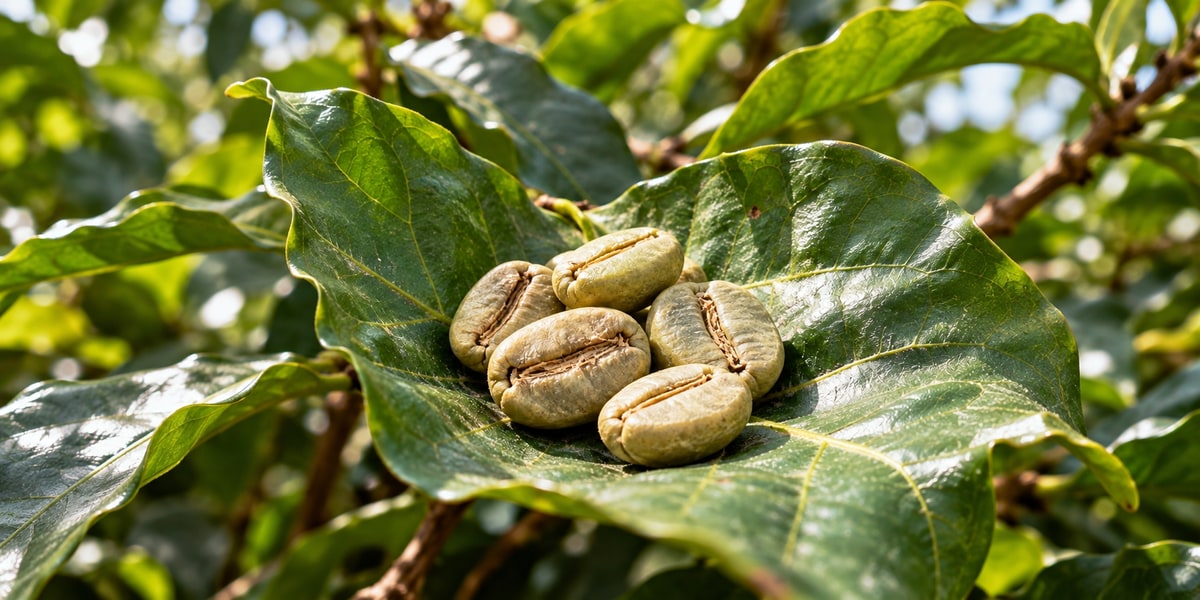CAFFSHOCK綠咖啡混合物意象,非原料實物照